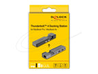 Docking station Delock for MacBook Pro / MacBook Air Thunderbolt™ 4, 5K Resolution / 100 W PD / 10 Gbps Hub / LAN / Audio