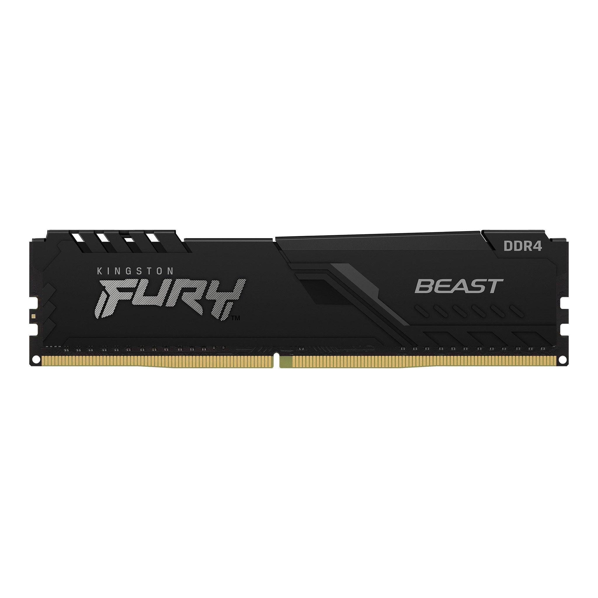 Памет Kingston FURY Beast Black 32GB(2x16GB) DDR4 3200MHz KF432C16BBK2/32
