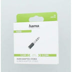 Hama Adapter, 3.5mm Female Jack - 6.3mm Male Jack
