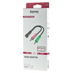 Hama Adapter Cable, 3.5 mm jack female - 2 x 3.5 mm jack male, 10cm