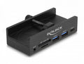Външен USB Хъб, 3-порта, 5 Gbps, 2 x USB-A, 1 x USB-C, четец на карти с 2 слота