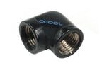 Alphacool HF L-connector, G1/4 - G1/4 internal thread, 90°, Matte black