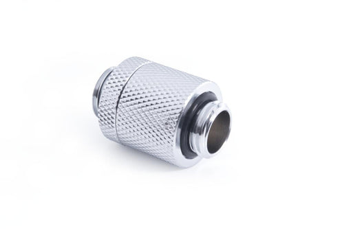 Alphacool ES D-Plug, 20mm, G1/4 M to G1/4 M, Silver