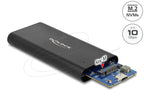 Delock External Enclosure for M.2 NVMe PCIe SSD with SuperSpeed USB 10 Gbps (USB 3.1 Gen 2) USB Type-C Female