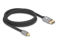 Delock Кабел Mini DisplayPort към DisplayPort, 8K, 60 Hz, 2 m