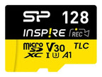 Silicon Power microSDXC Inspire 128GB Memory Card, Class 10, UHS-I U3, V30, A1, A2 with SD Adapter