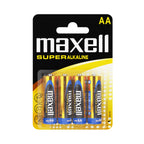 Super alkaline batteries MAXELL LR6 XL /4 pcs. in blister/ 1.5V