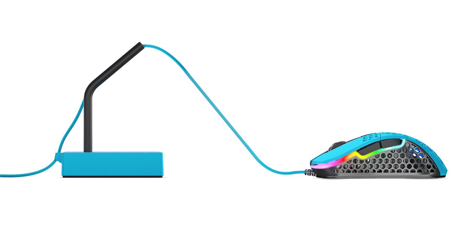 Gaming accessory Bungee Xtrfy B4, for mouse cable, Miami Blue