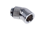 Alphacool Eiszapfen Angled Adaptor, 45°, G1/4 Male to G1/4 Female, Chrome
