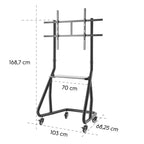 HAMA Metal TV Stand, Trolley, 254 cm (100"), 220875