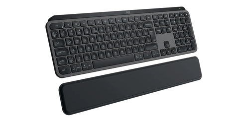 Logitech MX Keys S Keyboard, Bluetooth, Illuminated, Wrist Rest, Black