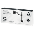 ARCTIC X1 Monitor Arm, Adjustable, 13"-49", 15kg, Black