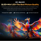 Телевизор METZ 55" 55MNH7000Z UHD 4K QD-Mini LED, Matte Screen Ultra, Google TV, Клас E