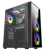 FSP CMT192 TG ATX Mid Tower Case, Black