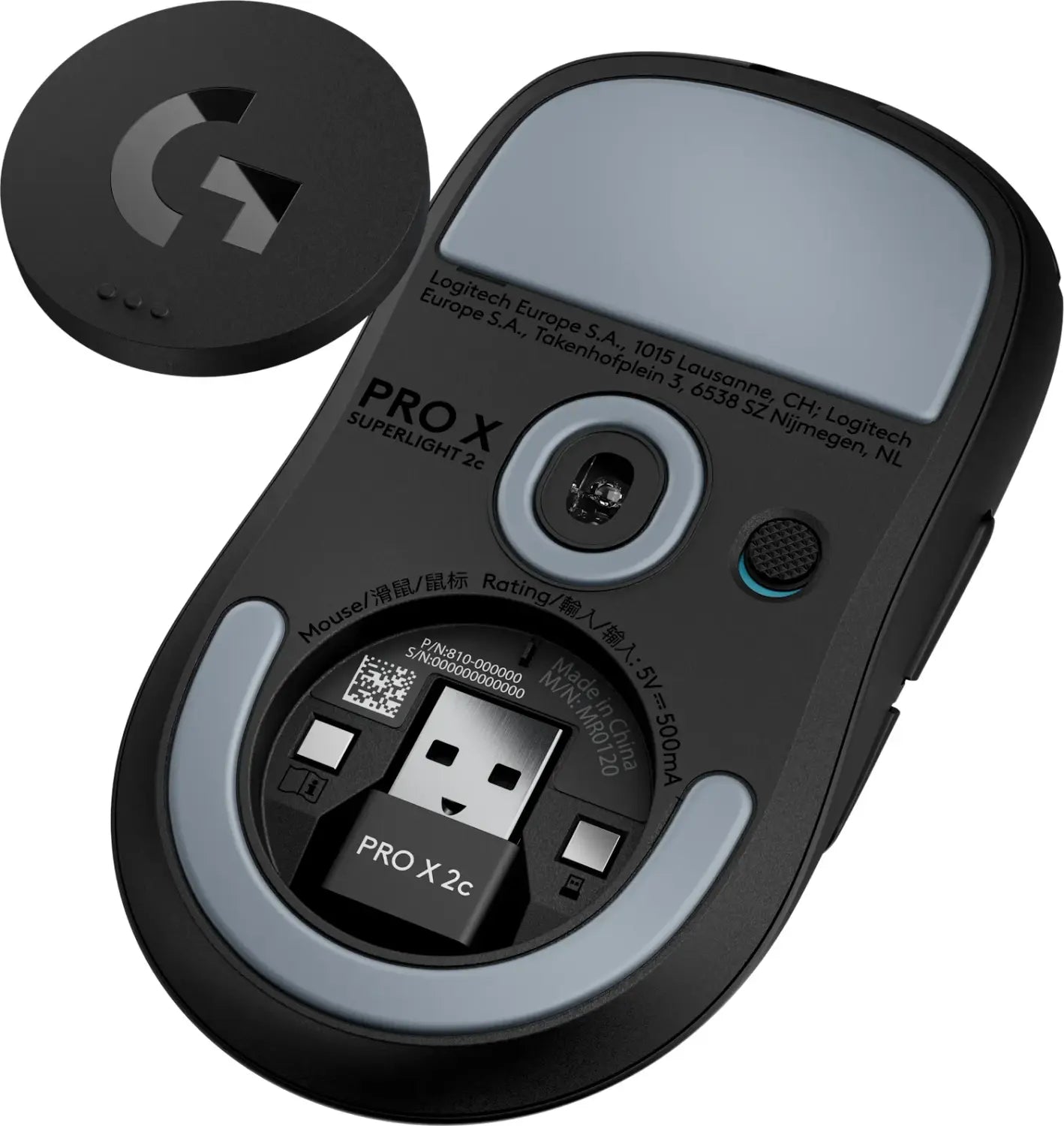 Безжична Мишка Logitech G Pro X Superlight 2c compact, черно
