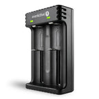 Li-Ion Battery Charger 3.7V CR18650, CR123, 14500 2-Slot USB Micro LC-200 EverActive