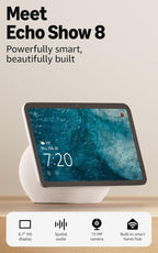Smart Display Amazon Echo Show 8 (Gen 4), 8'', 3D-audio, white