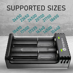 Li-Ion Battery Charger 3.7V CR18650, CR123, 14500 2-Slot USB Micro LC-200 EverActive