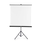 Screen on stand 125x125 cm, 2-in-1, mobile set, 21575