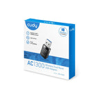 Cudy WU1300S Wireless Nano Adapter, USB 3.0, 2.4/5 GHz, Built-in 2dBi Antenna