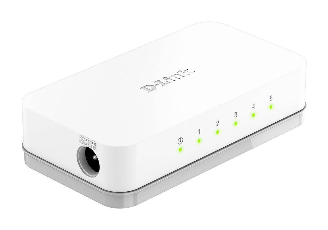 Суич D-Link GO-SW-5E/E, 5 портов 10/100