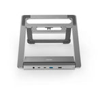 Hama "Connect2Office Stand" USB-C Docking Station, Laptop Stand, 12 Ports