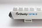 Ducky One 3 Pure White TKL Hotswap Cherry MX Clear Mechanical Gaming Keyboard, RGB, PBT Keycaps