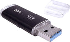 USB Flash Drive SILICON POWER Blaze B02, 32GB, USB 3.2 Gen 1, Black