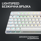 Logitech G Pro X TKL White Mechanical Gaming Keyboard - Tactile