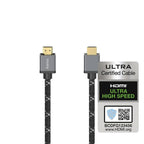HAMA Ultra HD Cable, HDMI male - HDMI male, 8K, 48GB/s, metal, 2m, Gold-plated connectors, Black