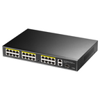 Cudy FS1026PS1 Switch, 24 x 10/100 PoE+ Switch 2 x Gigabit ports, 1 x SFP Slot
