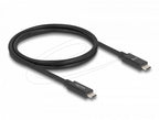 Delock E-Marker USB-C Cable, 80 Gbps, 16K 60 Hz, PD 3.1 240 W, 1 m, black