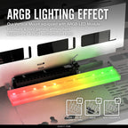 EZDIY-FAB ARGB Vertical GPU Mount Bracket PCIe 4.0 Riser Cable 90°