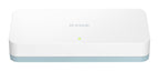 D-Link DGS-1008D/E Switch, 8-Port, 10/100/1000, Gigabit, Desktop