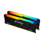 Kingston FURY Beast Black RGB 64GB(2x32GB) DDR4 3600MHz CL18 Memory