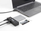 Станция Delock USB-C, 1 x M.2 NVMe SSD + 1 x SATA SSD / HDD, Клониране