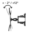 TV Wall Mount Hama FULLMOTION, 229 cm (90") up to 50 kg, fully movable, 220837