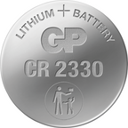 GP CR-2330 3V Lithium Coin Battery, 1 pc. in blister pack /price for 1 pc./