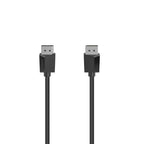 HAMA 200696 Cable, DisplayPort Male - DisplayPort Male, 1.5 m, Ultra-HD 4K, Double-shielded, Black