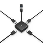 USB-A Hub, 4-Port, HAMA-200116