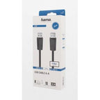 HAMA USB 3.0 Cable, USB-A Male - USB-A Male, 1.5 m, 5Gbit/s, Shielded