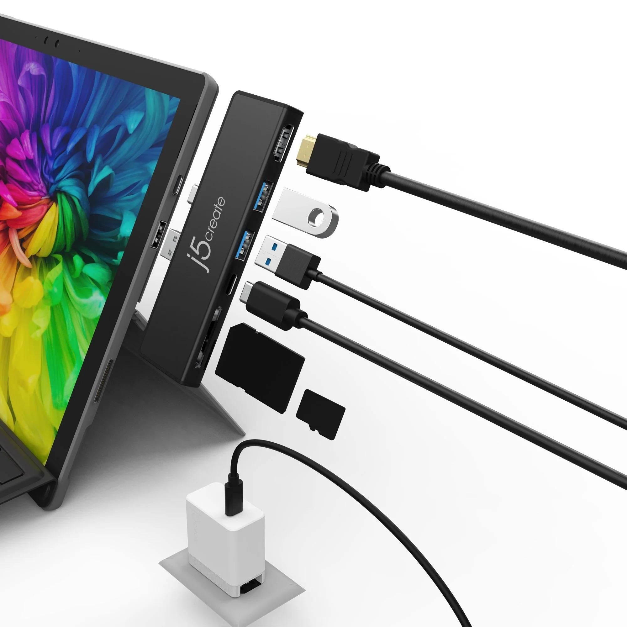 Докинг станция j5create ULTRADRIVEMINIDOCK , 7 в 1