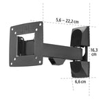 HAMA Fullmotion TV Wall Mount, 10-26", 220820