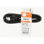 HAMA 205001 Cable, HDMI male - HDMI male, 10.2 Gbit/s, 1080p, 3 m, Shielded, Black