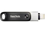 SanDisk iXpand Flash Drive Go, for Apple iPhone and iPad, USB 3.1 Gen 1, 256GB, Silver