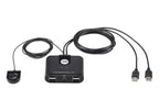 ATEN US224 Switch, 2 Computers to 4 USB Peripherals