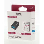 HAMA OTG USB-C Male to USB 3.2 Gen 1 A Female Adapter, 5Gbit/s, Black