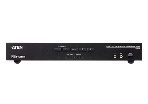 KVM Switch ATEN CS1844-AT-G, 4-Port USB 3.0, For 2 HDMI Monitors