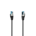 Network patch cable HAMA S/FTP, CAT 6a, RJ-45 - RJ-45, 10Gbit/s, 3.0 m, Black