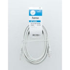HAMA Network Cable, CAT 5e, UTP, RJ-45 - RJ-45, 3 m, Grey, bulk packaging